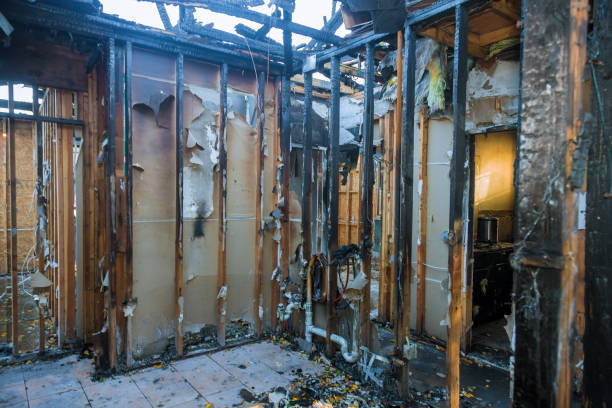 Professional Fire Damage Cleanup technician working in Bellmawr, NJ